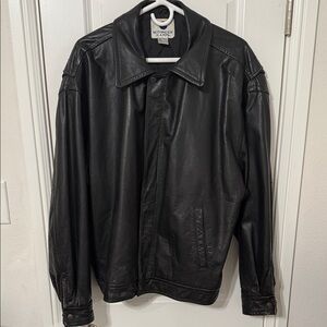 Nothing Else Is A Pepsi Black Leather Jacket 1990's